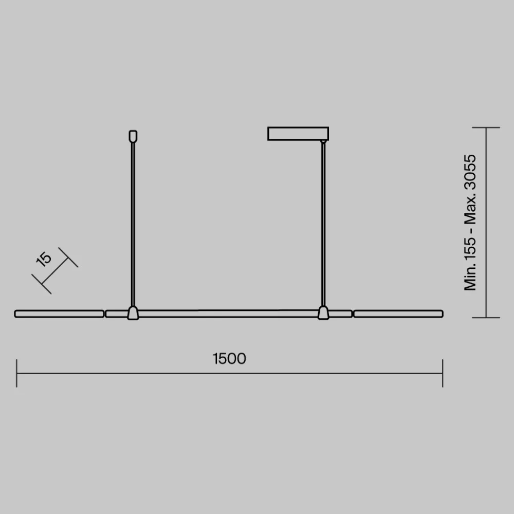 Lampadari Cucina-Maytoni halo lampadario cucina led 48w da 3000k a 4000k sottile
