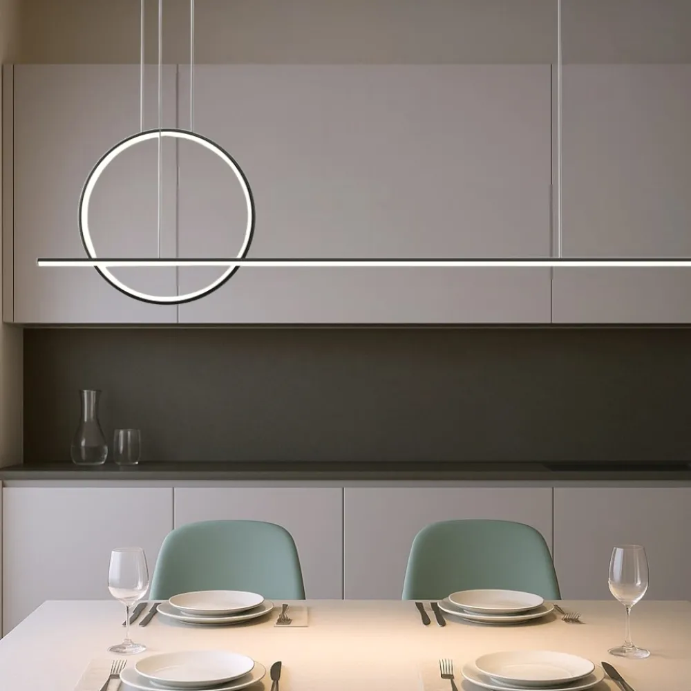 Lampadari Cucina-Maytoni halo lampadario da cucina led 40w da 3000k a 4000k moderno