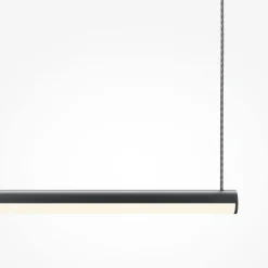 Lampadari Moderni-Maytoni halo lampadario sottile moderno nero led 10w 3000k 4000k