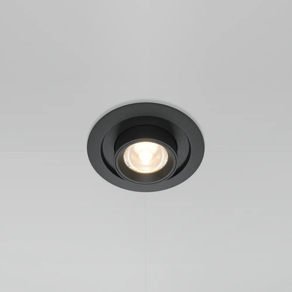 Faretti Da Incasso-Maytoni hidden faretto retrattile da incasso led 10w 3000k 220v orientabile nero