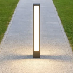 Lampioni Da Giardino-Maytoni hof lampione da giardino led 3000k ip65 colore grigio