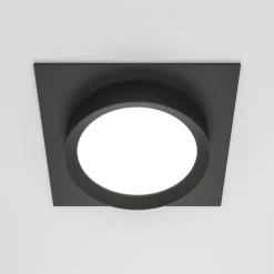 Faretti Da Incasso-Maytoni hoop faretto da incasso quadrato nero rotondo gx53