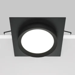 Faretti Da Incasso-Maytoni hoop faretto da incasso quadrato nero rotondo gx53