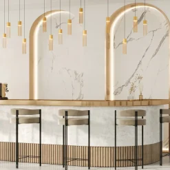 Lampade A Sospensione-Maytoni imaginary lampada a sospensione per isola cucina colore oro led 3000k