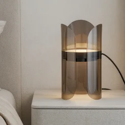 Abat Jour-Maytoni insight lampada abat-jour moderna nera bidirezionale led 3000k