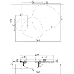 Applique Da Parete-Maytoni jack-stone applique da parete led 8w 3000k design moderno