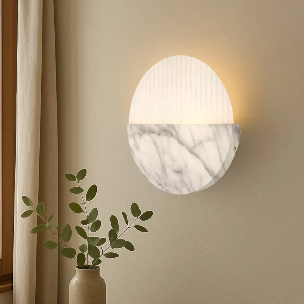 Applique Da Parete-Maytoni jupiter applique da parete led 13w 3000k effetto marmo mod320wl-l13mr3k1