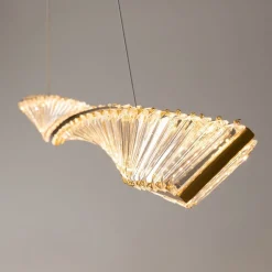 Lampadari Cucina-Maytoni krone lampadario da cucina effetto cristallo led 3000k