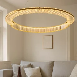 Lampadari Moderni-Maytoni krone lampadario moderno per soggiorno led 3000k