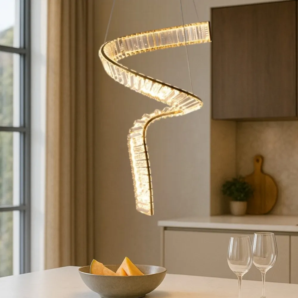 Lampadari Moderni-Maytoni krone lampadario moderno led 3000k