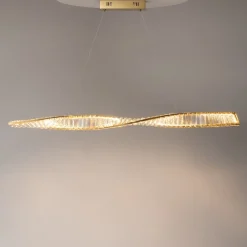 Lampadari Cucina-Maytoni krone lampadario per cucina colore oro led 3000k
