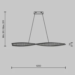 Lampadari Cucina-Maytoni krone lampadario per cucina colore oro led 3000k