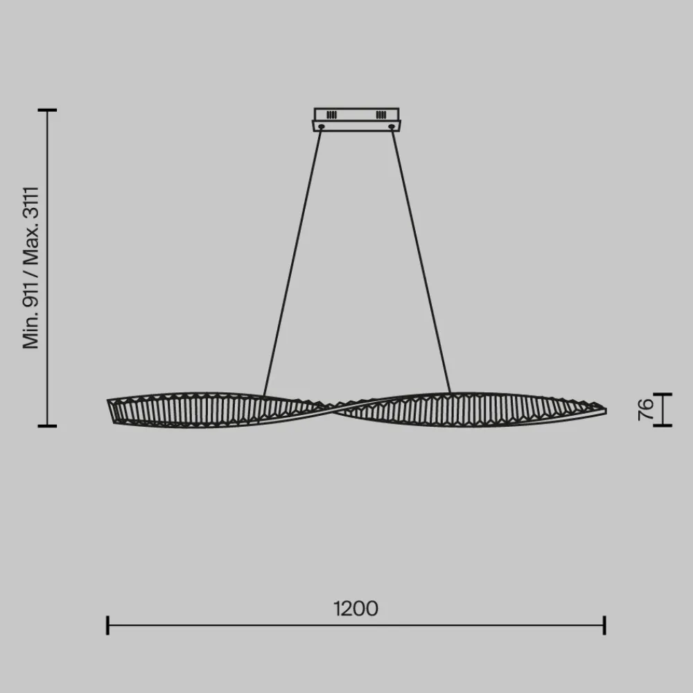 Lampadari Cucina-Maytoni krone lampadario per cucina colore oro led 3000k