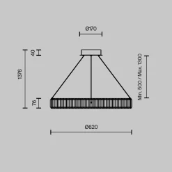 Lampadario Camera Da Letto-Maytoni krone lampadario per camera da letto effetto cristallo led 3000k