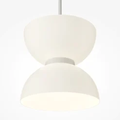 Lampade A Sospensione-Maytoni kyoto lampada a sospensione bianca per tavolo cucina led 3000k