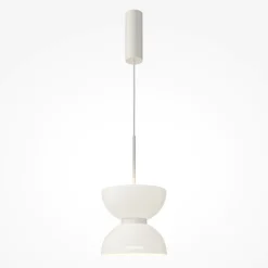 Lampade A Sospensione-Maytoni kyoto lampada a sospensione bianca per tavolo cucina led 3000k