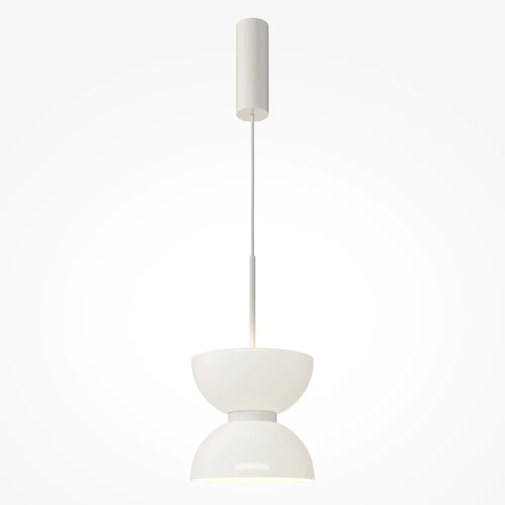 Lampade A Sospensione-Maytoni kyoto lampada a sospensione bianca per tavolo cucina led 3000k