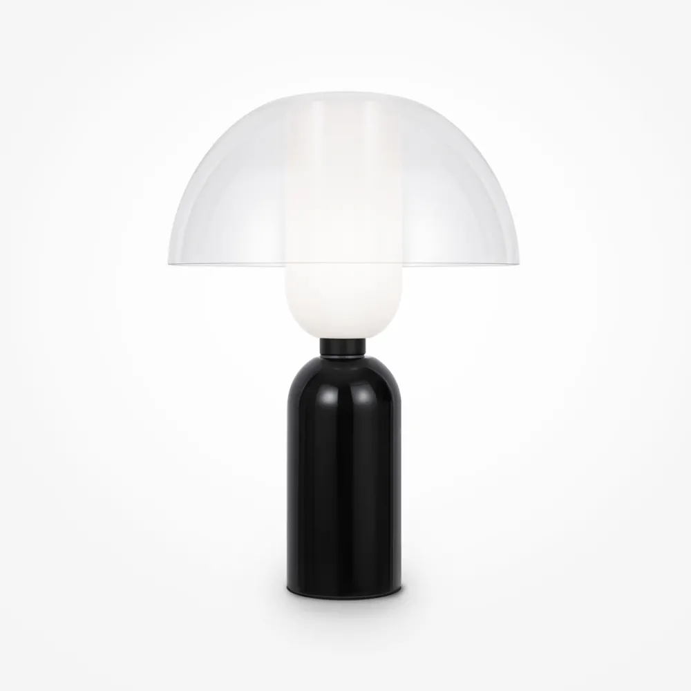 Lampade Da Tavolo-Maytoni lampada da tavolo moderna nera in metallo e ceramica