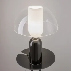 Lampade Da Tavolo-Maytoni lampada da tavolo moderna nera in metallo e ceramica