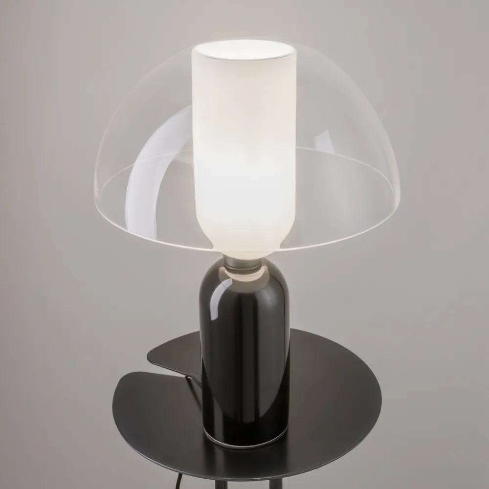 Lampade Da Tavolo-Maytoni lampada da tavolo moderna nera in metallo e ceramica