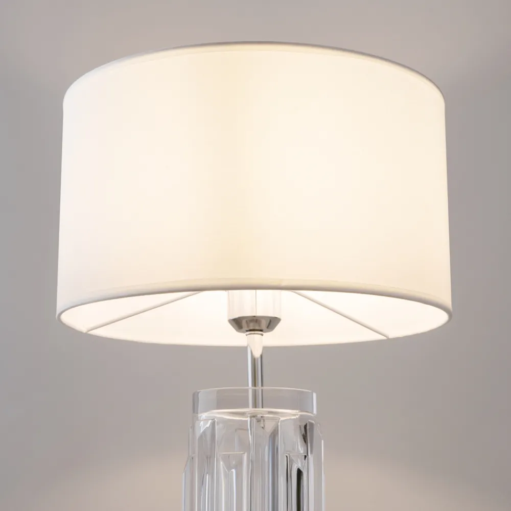 Lampade Da Tavolo-Maytoni lampada da tavolo muse per salone moderna cromo base in vetro