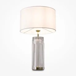 Lampade Da Tavolo-Maytoni lampada da tavolo muse per soggiorno moderna oro ottone base in vetro