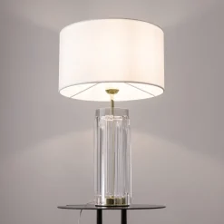 Lampade Da Tavolo-Maytoni lampada da tavolo muse per soggiorno moderna oro ottone base in vetro