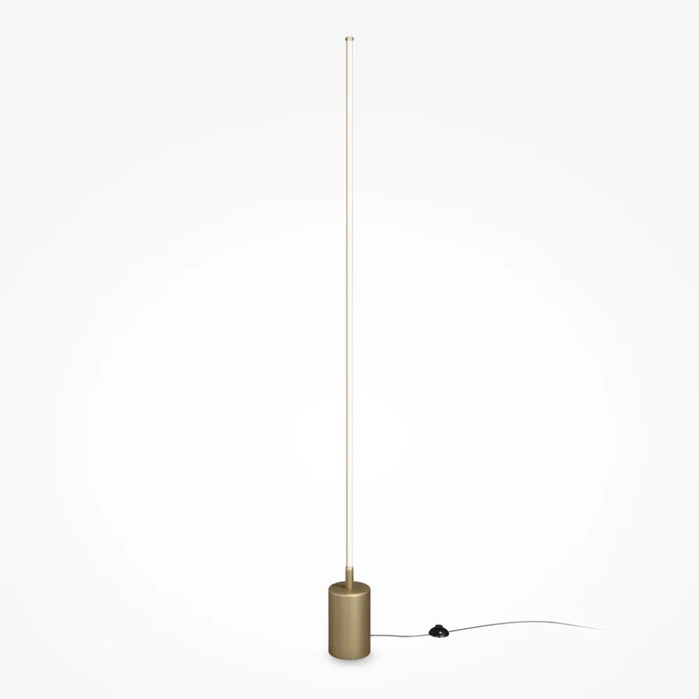 Lampade Da Terra-Maytoni lampada da terra flow oro led da 3000k a 6000k per salotto