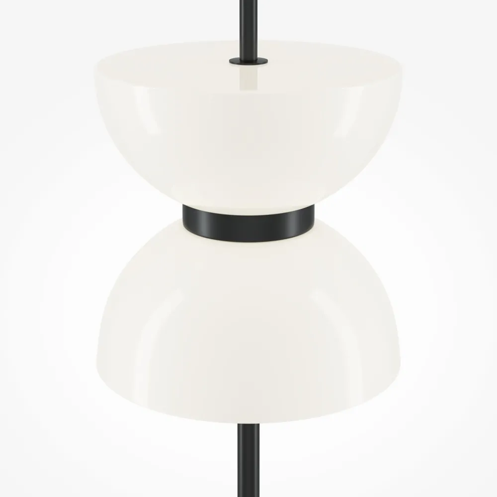 Lampade Da Terra-Maytoni lampada da terra kyoto per salotto led 3000k base in marmo nero
