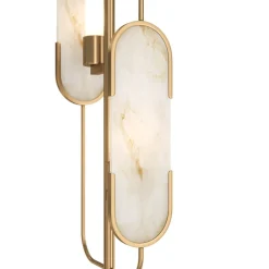 Lampade Da Terra-Maytoni lampada da terra moderna effetto marmo per salotto elegante