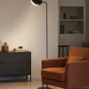 Lampade Da Terra-Maytoni lampada da terra mollis moderna nera per salotto h140 cm