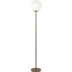 Lampade Da Terra-Maytoni lampada da terra ring moderna colore oro per camera da letto