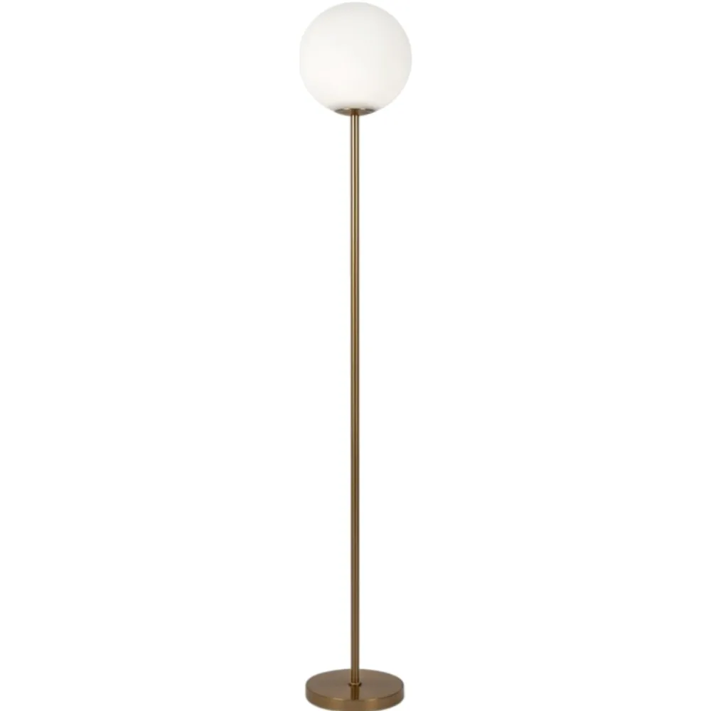 Lampade Da Terra-Maytoni lampada da terra ring moderna colore oro per camera da letto