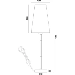 Lampade Da Tavolo-Maytoni lampada per tavolo da ingresso oro ottone paralume conico zaragoza