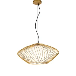 Lampadari Moderni-Maytoni lampadario design metallo oro per soggiorno plec
