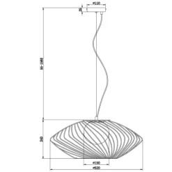 Lampadari Moderni-Maytoni lampadario design metallo oro per soggiorno plec
