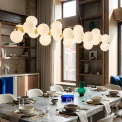 Lampadari Moderni-Maytoni lampadario oro moderno dallas per soggiorno sfere in vetro