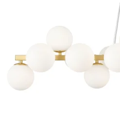Lampadari Moderni-Maytoni lampadario oro moderno dallas per soggiorno sfere in vetro