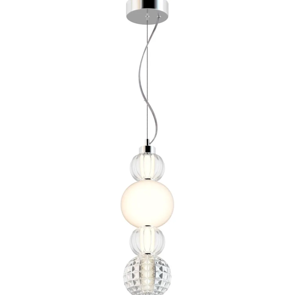 Lampadario Camera Da Letto-Maytoni lampadario per camera da letto collar led 17w 3000k di vetro contemporaneo