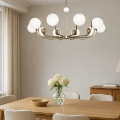 Lampadari Moderni-Maytoni lampadario per salotto rendez-vous contemporaneo oro ottone
