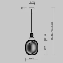 Lampade A Sospensione-Maytoni levitation lampada a sospensione per tavolo cucina