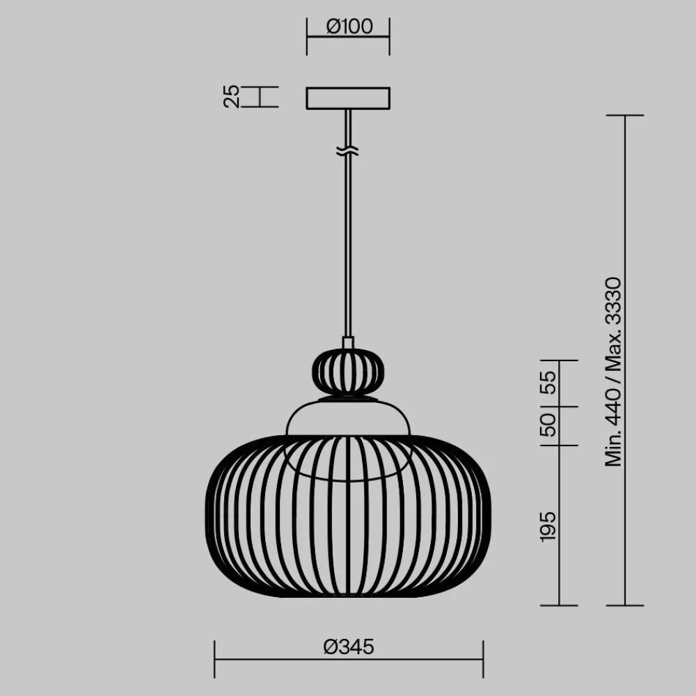 Lampadari Cucina-Maytoni levitation lampadario per cucina traforata