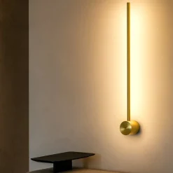 Applique Da Parete-Maytoni light stick applique bacchetta led 7w 3000k oro ottone moderna