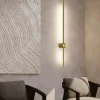 Applique Da Parete-Maytoni light stick applique lunga bacchetta led oro ottone 10w 3000k moderna
