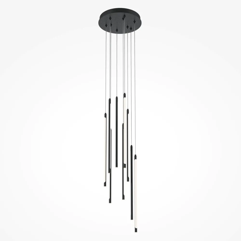 Lampadari Moderni-Maytoni light stick lampadario moderno led 46w 3000k con pendenti