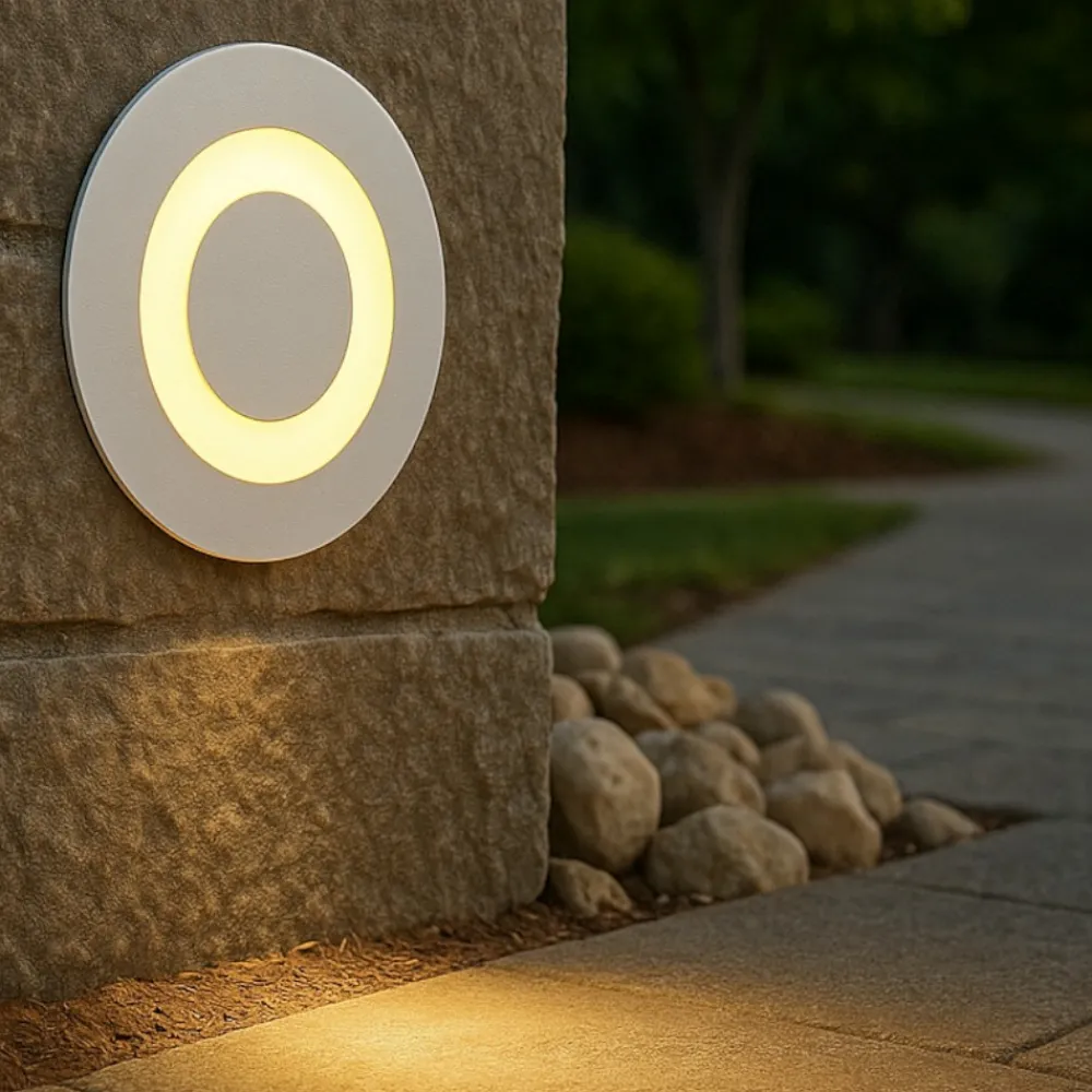 Segnapasso Led-Maytoni limo segnapasso bianco per esterno moderno da incasso led 3000k ip65