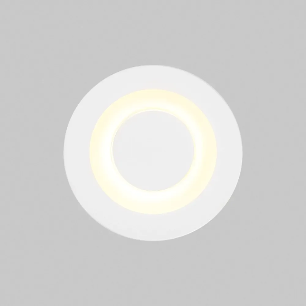 Segnapasso Led-Maytoni limo segnapasso bianco per esterno moderno da incasso led 3000k ip65