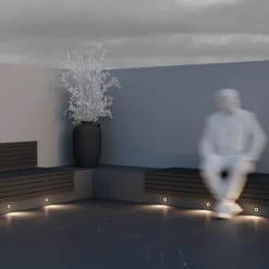 Segnapasso Led-Maytoni limo segnapasso da esterno circolare nero led 3000k ip65