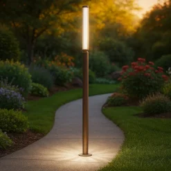 Lampioni Da Giardino-Maytoni lit lampione da giardino led 3000k ip65 colore marrone