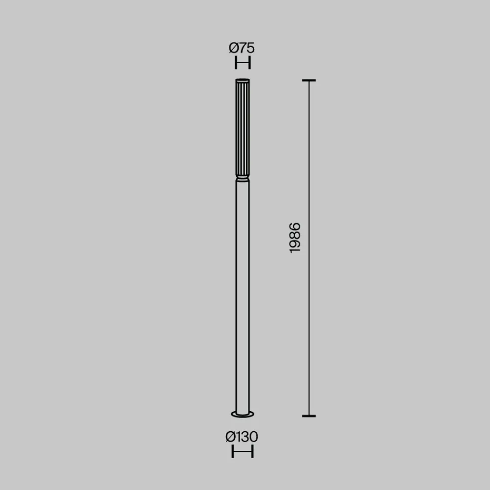 Lampioni Da Giardino-Maytoni lit lampione da giardino led 3000k ip65 colore marrone
